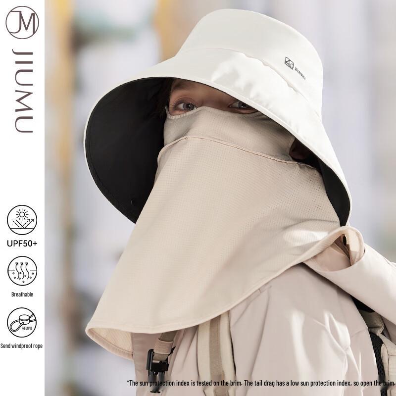 JIUMU Women s UPF50+ Sun Hat with Face Shield