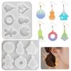 Poppy DIY Crystal Epoxy Christmas Pendant Tag - Snowman, Cabin, Tree Earrings & Silicone Mold