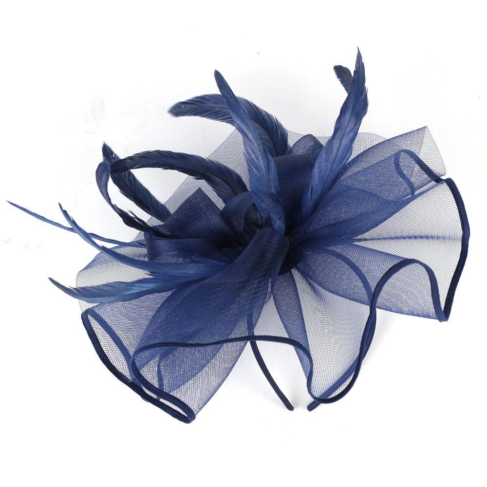 Formal Dress Fascinator Headdress British Retro Bridal Mesh Cap Sweet Top Hat Headband  Party