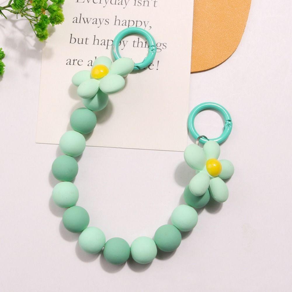 

Keychain Flower Pendant Phone Chain Phone Holder Bag Pendant Simple Case Chain Bag Accessories мятный зеленый