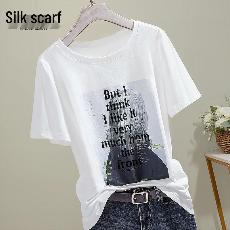 Sisbys Women s Slim Fit Letter Print T-Shirt S