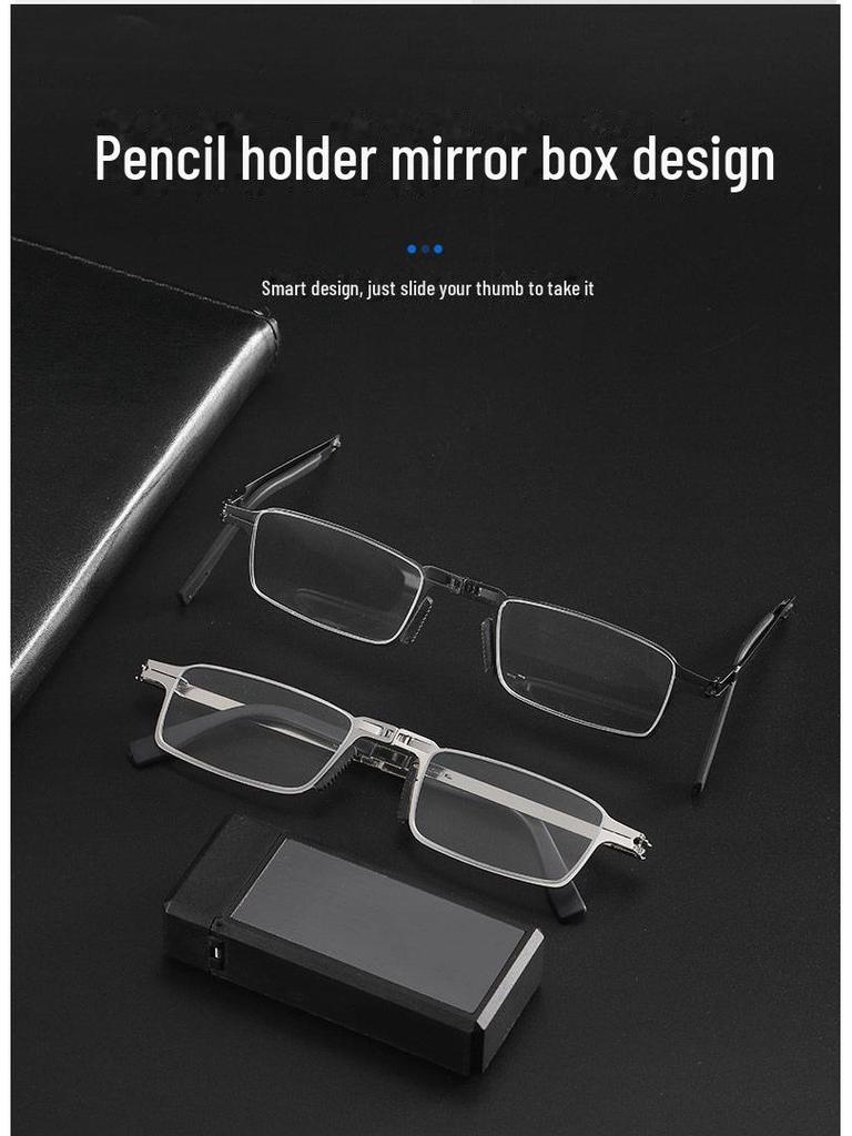 Stylish Foldable Screw-Free Reading Glasses - Portable, Wear-Resistant, HD Full-Frame Available Now.