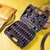 Deli Tools 46-Piece 6.3mm Socket & Ratchet Wrench Set