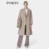 Women's Autumn/Winter Wool Cashmere Blend Trench Coat