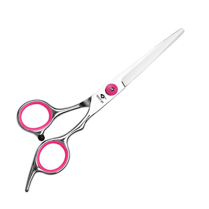 Pink Cap Stainless Steel Professional Barber Thinning Scissors for Bangs and Hair Salon Use