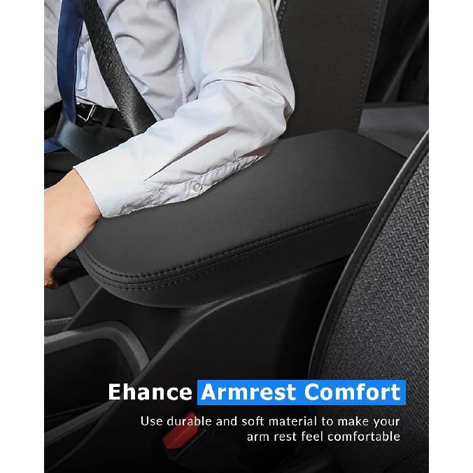 INTGET Center Console Cover for 2024 2025 Chevy Trax Leather Armrest Cover Middle Arm Rest Cover Central Console Lid Protector for 2024 2025