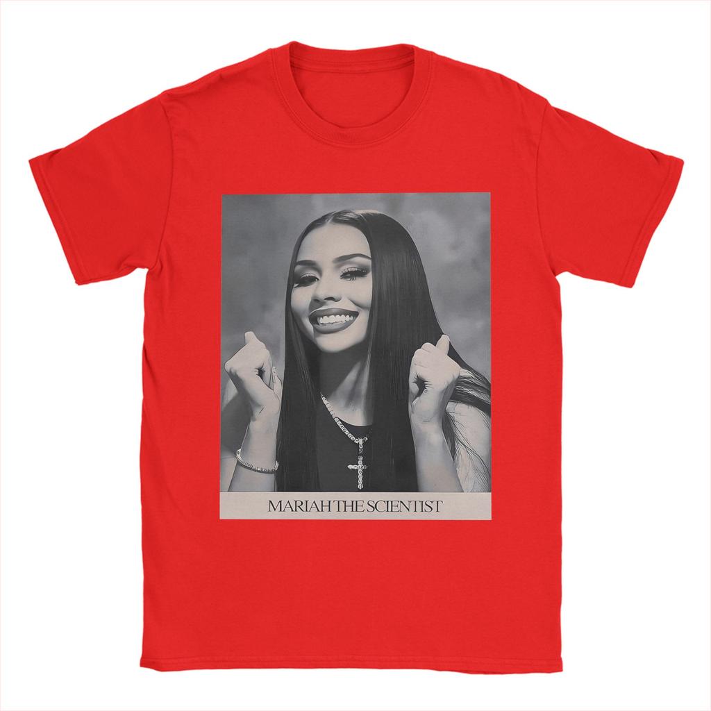 Novelty Retro Mariah The Scientist T-Shirt Men's Round Neck Short Sleeve Top Tee  Cotton Summer Top Tee