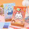 Cute Pixel Style Coloring Sticker Book Washi Paper DIY Collage Beans Stickers Gift Cartoon Scrapbook Sticker Diary Decoration
