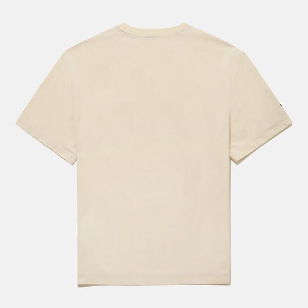 DESCENTE Stretch Woven Short Sleeve T-Shirt Ivory Sr221Uts44