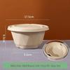 ZISIZ Disposable 1250ml Paper Soup Bowl with Lid & Tray