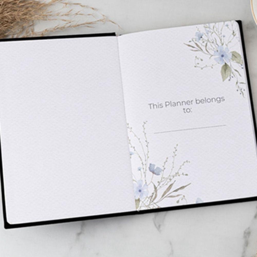 English Version Five-minute Journal A5 Cloth Cover Notebook Happy Notebook  School Stationery