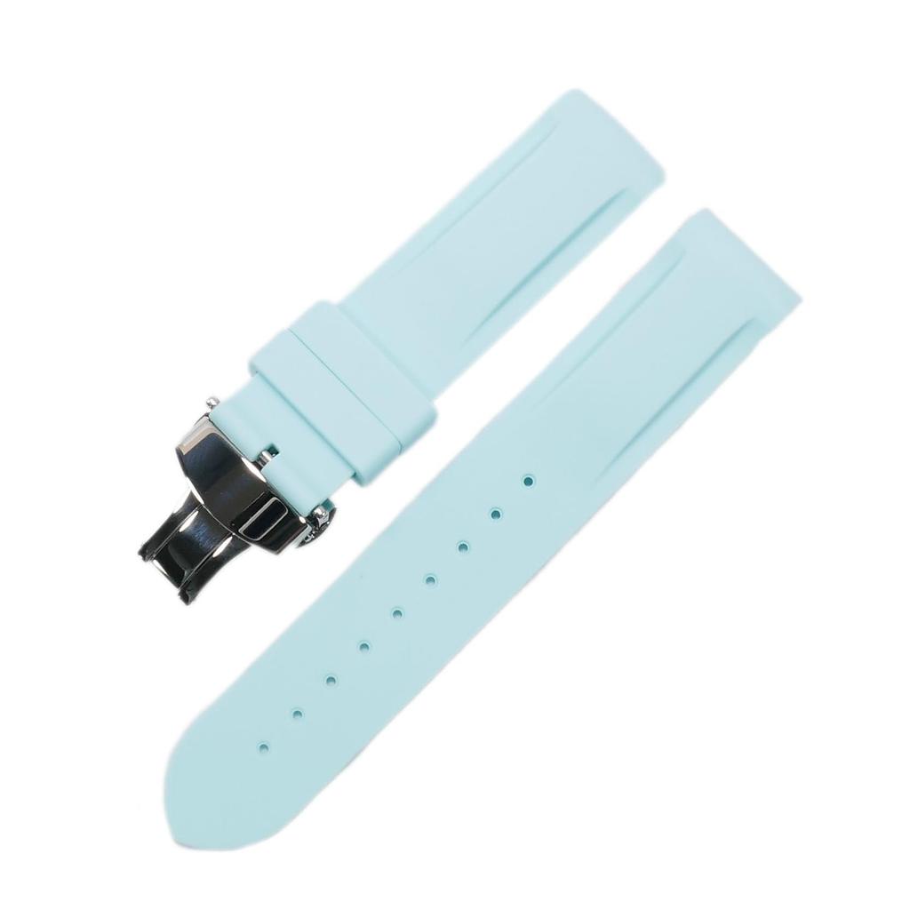 Swatch x OMEGA Exclusive Rubber Strap with D-Buckle (Lake Blue)