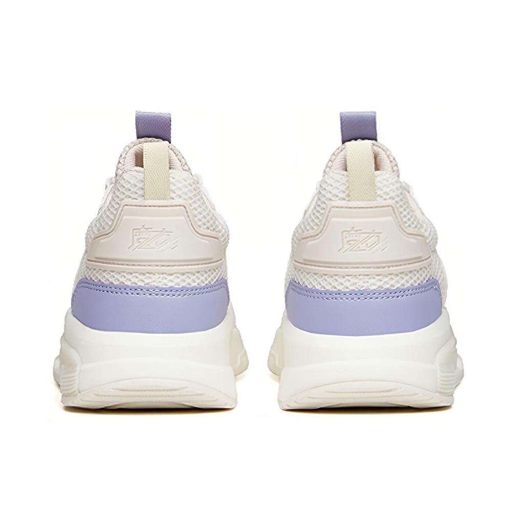 ANTA Casual Shoes Women's Low top Ivory White/Mud Gray/Willow Purple 122138800-2