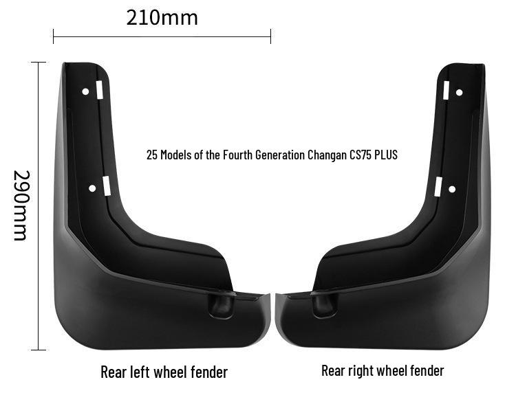 Changan CS75 PLUS 2025 4th Gen Car Tire Mud Flaps Leather Modification