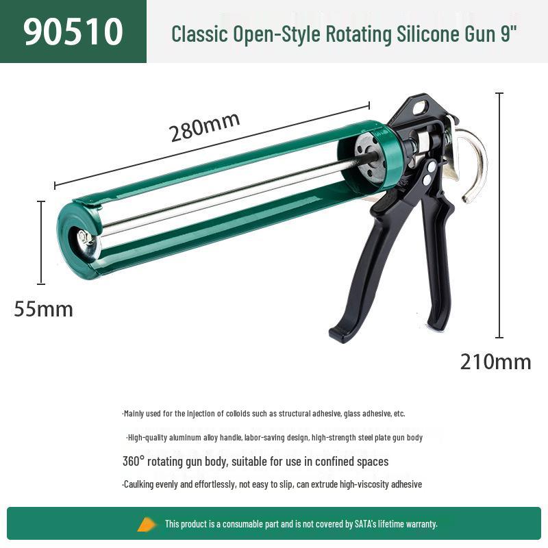

Sata Silicone Auto Caulking Gun - Labor-Saving, Universal Household Tool