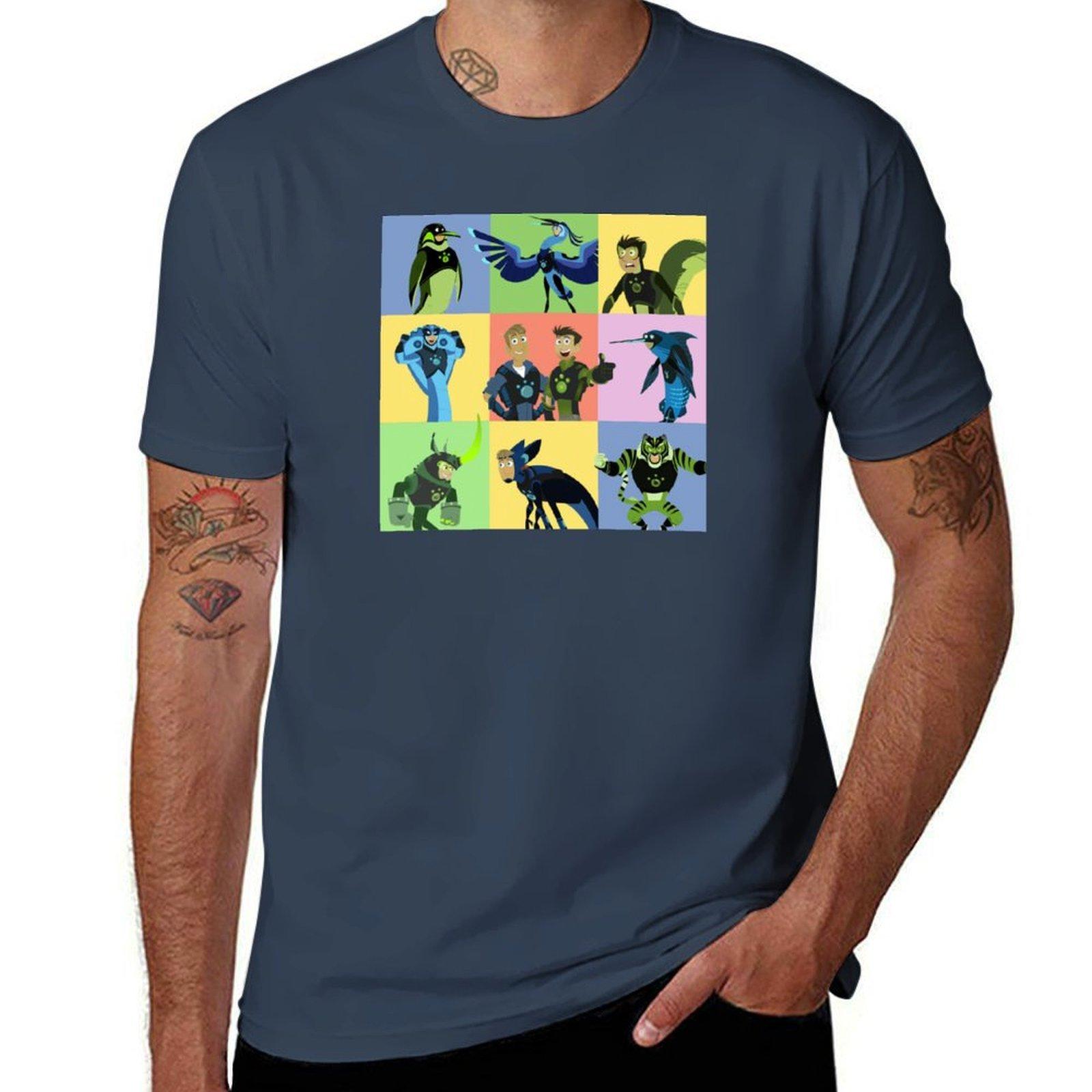 Wild Kratts Creature Powers TShirt Retro Graphic Print TShirt S