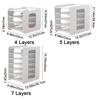 Large Capacity Multi-layer File Storage Rack Space Saving File Holder Desk Organizer  for Home