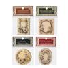 Gugu Forest Sticky Notes: Blooming Flowers Poetic Series - Floral Border Decorative Journal Stickers, 4 Styles