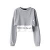 Korean Fake Two Piece Long Sleeve Black Tops All Season Patchwork Streetwear T Shirts