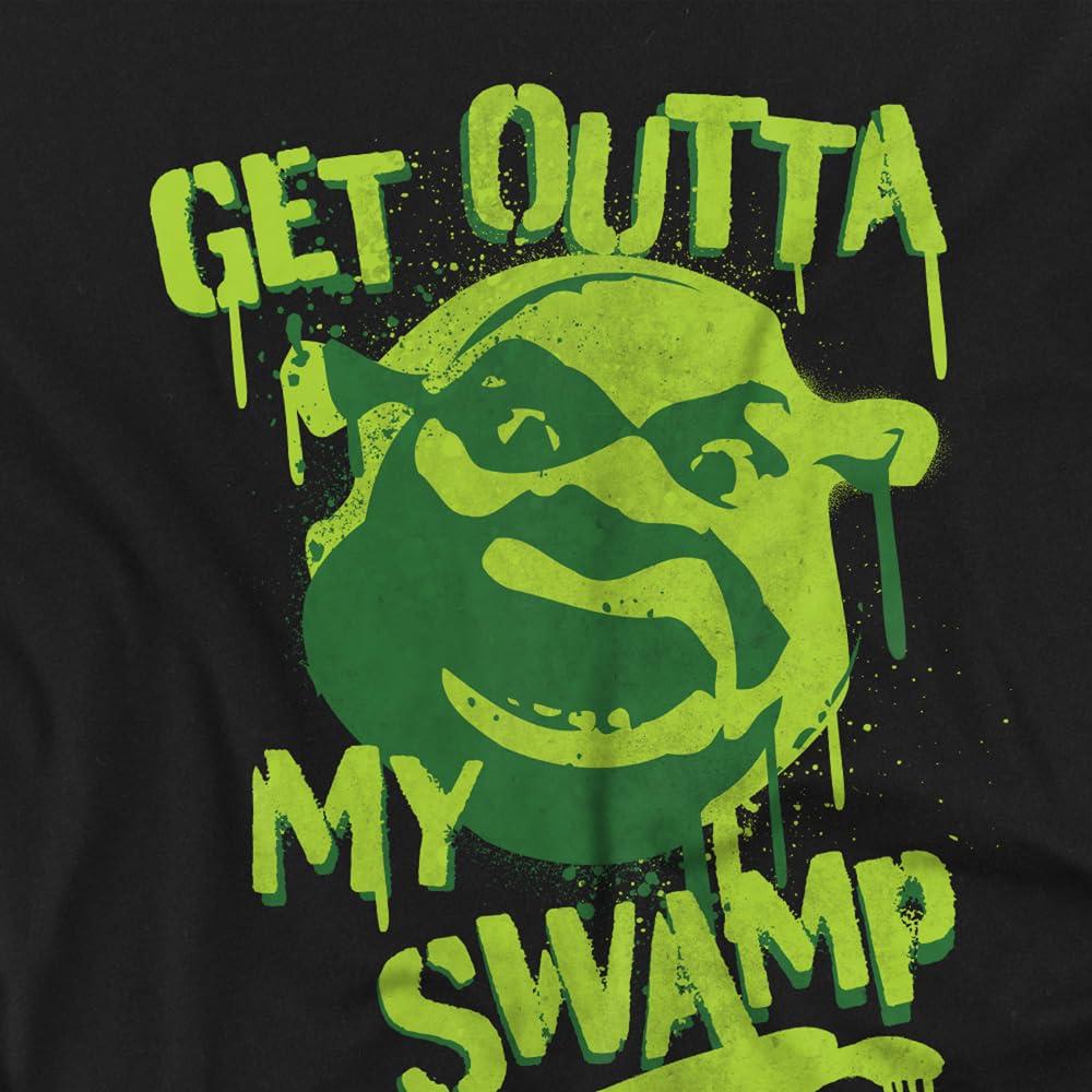 Shrek Mens Out Of My Swamp Graffiti T-Shirt