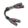 TOPPING XLR to XLR 6N OCC Shielded Audio Grade XLR Short Outer Black Pair TCX1-25 Cable, Approx. 25cm, High-Purity Conductor, 2-Core Structure, Cable,