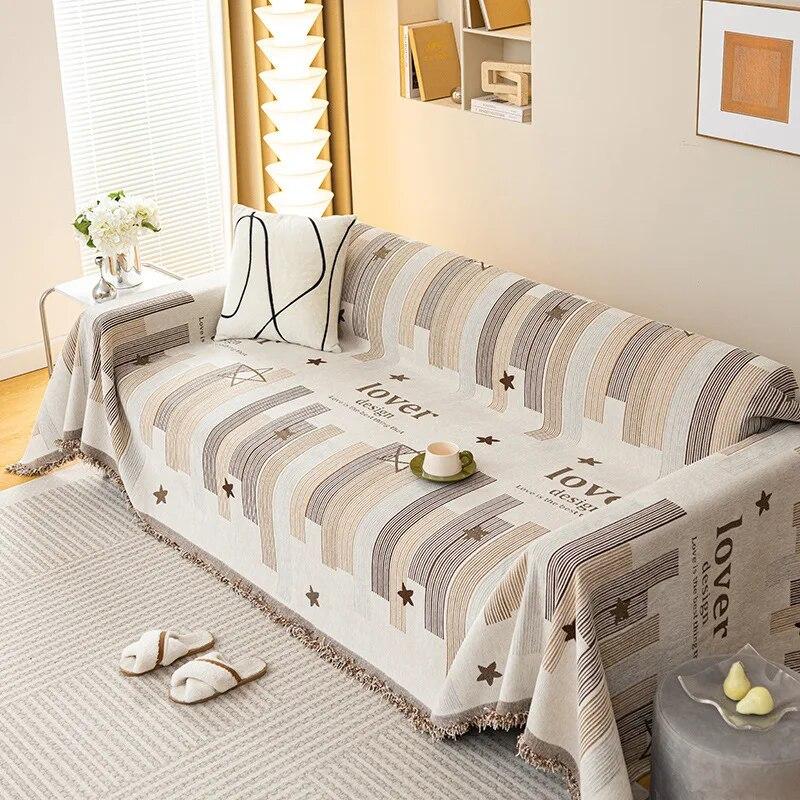 Cat Scratch Resistant Chenille Sofa Full Cover All-season Universal Nordic Anti Slip Sofa Towel
