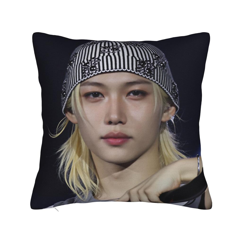 Korean Boy Felix Pillow Case Vintage Pillow Cover Comfy Pillowcases For Chair Sofa Home Decor