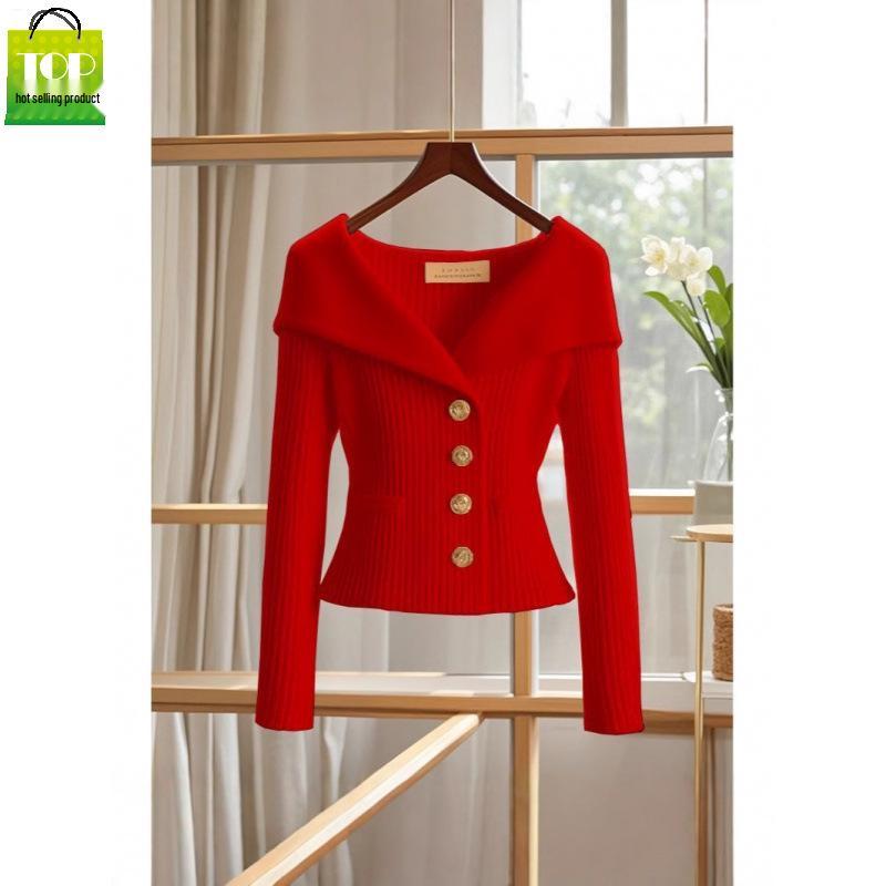 Stunning Chic Women's Slimming Knit Sweater - Unique Spring/Autumn 2025