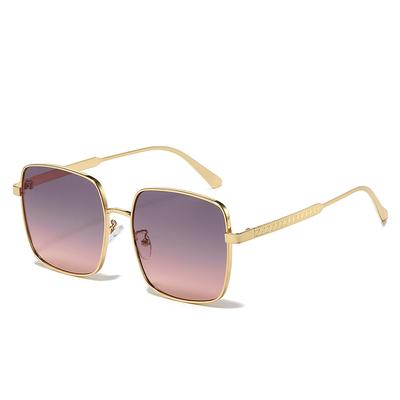 Retro Luxury Multi Color Thin Frame Gradient Square Women Sunglasses Brand Design Personalized Simple Casual Men Glasses Uv400