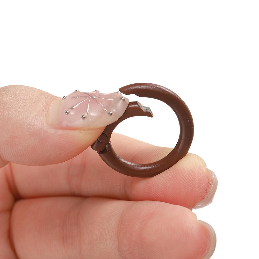 5Pcs Colorful O Ring Spring Clasp Openable Round Carabiner Keychain Clips Hook Dog Chain DIY Jewelry Buckle Connector