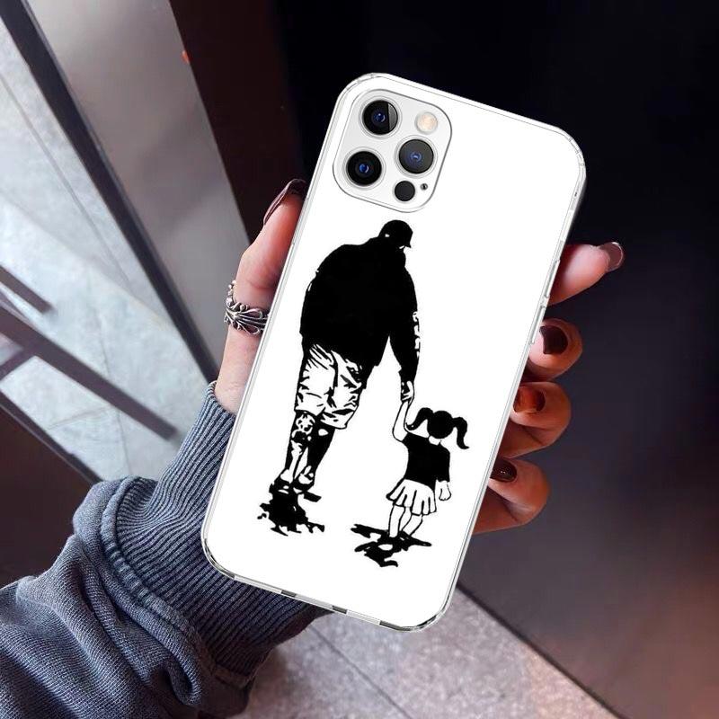 Dad And Baby Girl Boy Phone Case For iPhone 17 Air 11 13 Mini 14 15 Plus 16 12 Pro Max 16E SE 7 8 Pattern Soft TPU Back Cover 1