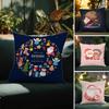 Cute Christmas Cartoon Animal Combinations Pillow Case Pattern Printed Pillowcase for Living Room Sofa Cushion Cover & Bedroom