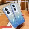 KEYSION Custodia per Telefono Glitterata con Placcatura di Lusso per OPPO Reno11 F 5G Cover Posteriore Trasparente Morbida in TPU Antiurto per OPPO Reno 11F 5G