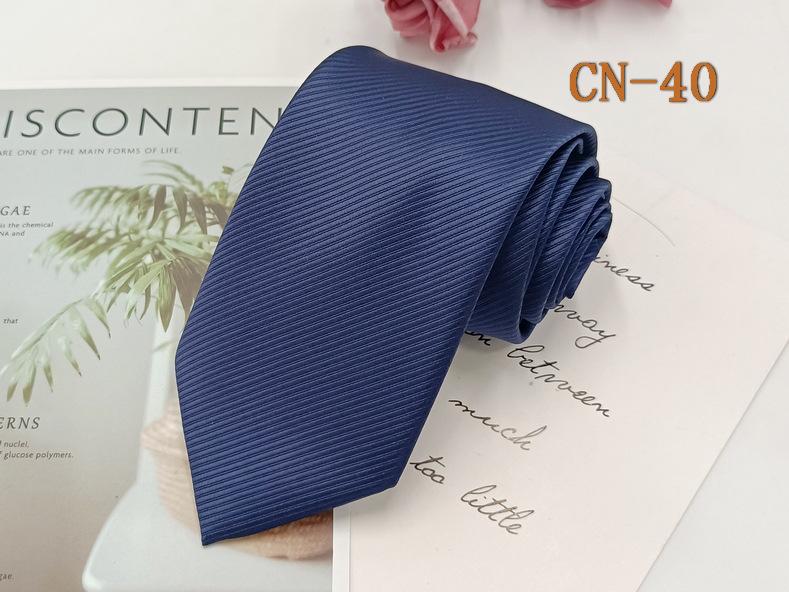 Herren Formell 8cm Schwarz Gestreifte Krawatte, Polyester-Seide, Jacquard Garngefärbt, Handgestrickt.