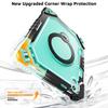 Mecha Style Shockproof Case for IPad 11 A16 2025 10th Air11 M4 M3 M2 Pro11 4th 3th 2th Mini 7 360 Rotating Kickstand Strap Cover