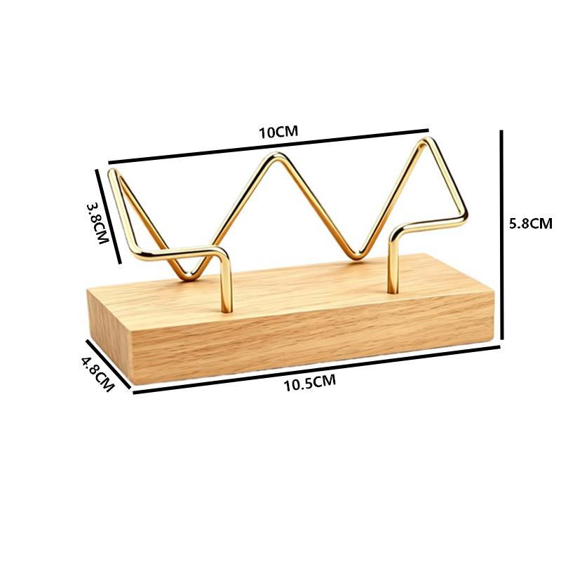Wooden Business Card Display Stand Durable Solid Wood Desktop Organizer for Business Trip Office Front Desk Use