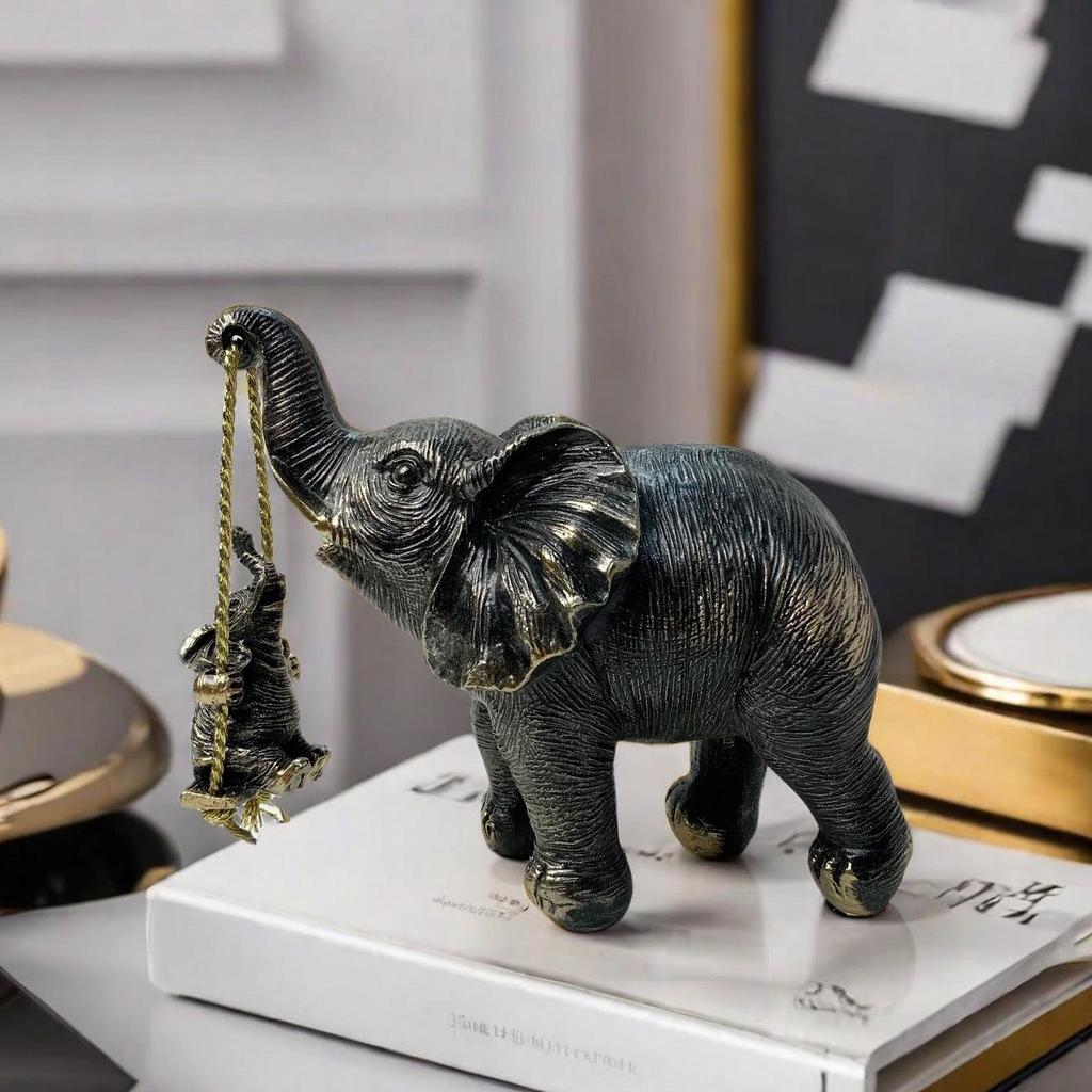 Elephant Ornament for Mother's and Baby's Room - Autumn Collection