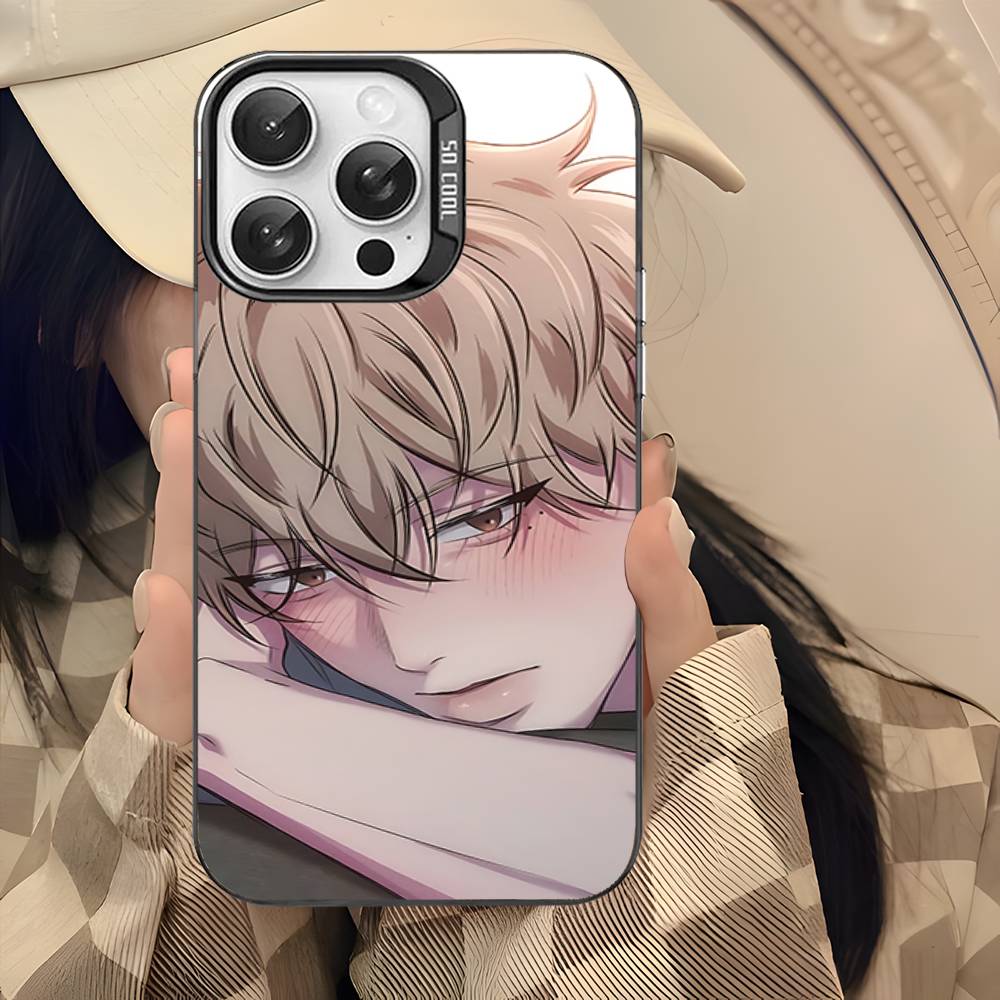 Negative Romance Bl Phone Case For IPhone 17 12 11 13 14 15 16 Pro Max Plus Silver Color Cover