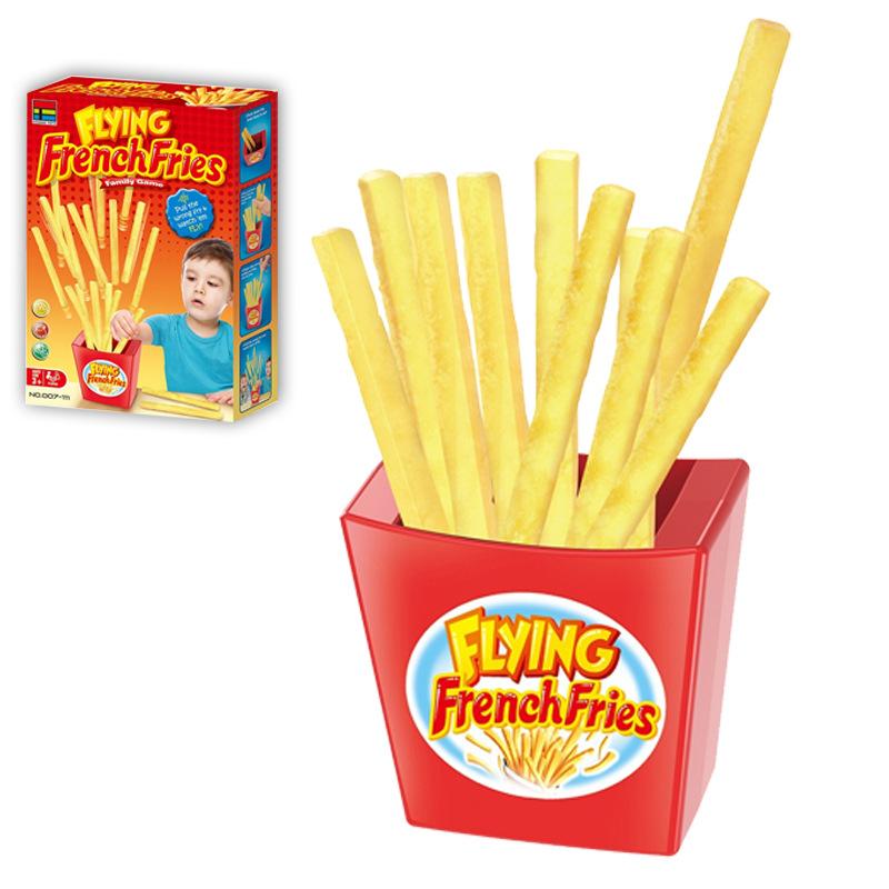 

Flying french fries Desktop game puzzle for parent-child interaction tabletop game party props bounce french fries for kids gift