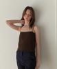 Aente Lace Sleeveless Knit - Brown