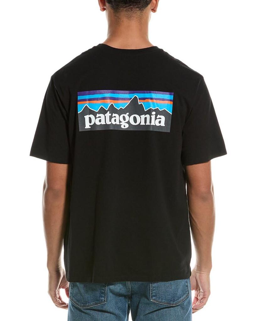 LOGO 38504 BLK [Patagonia] M'S P-6 RESPONSIBILI-TEE (S, (BLACK))