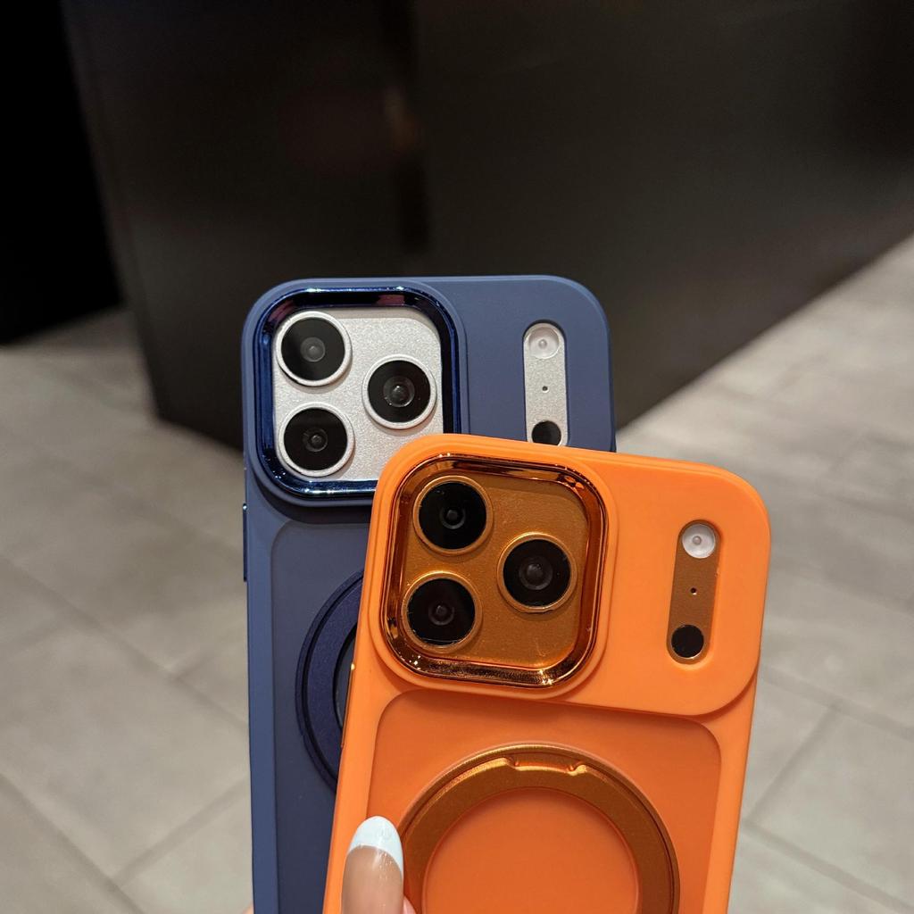 Elegant Magnetic Stand Phone Case for iPhone 17 Pro Max: Anti-Drop and Business Ready