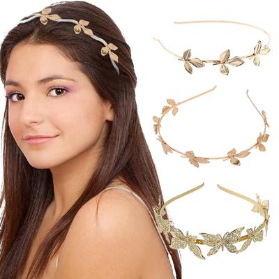 Blatt Stirnband Barock Golden Braut Haarschmuck Blatt Kopfschmuck Mode Hochzeit Brautjungfern