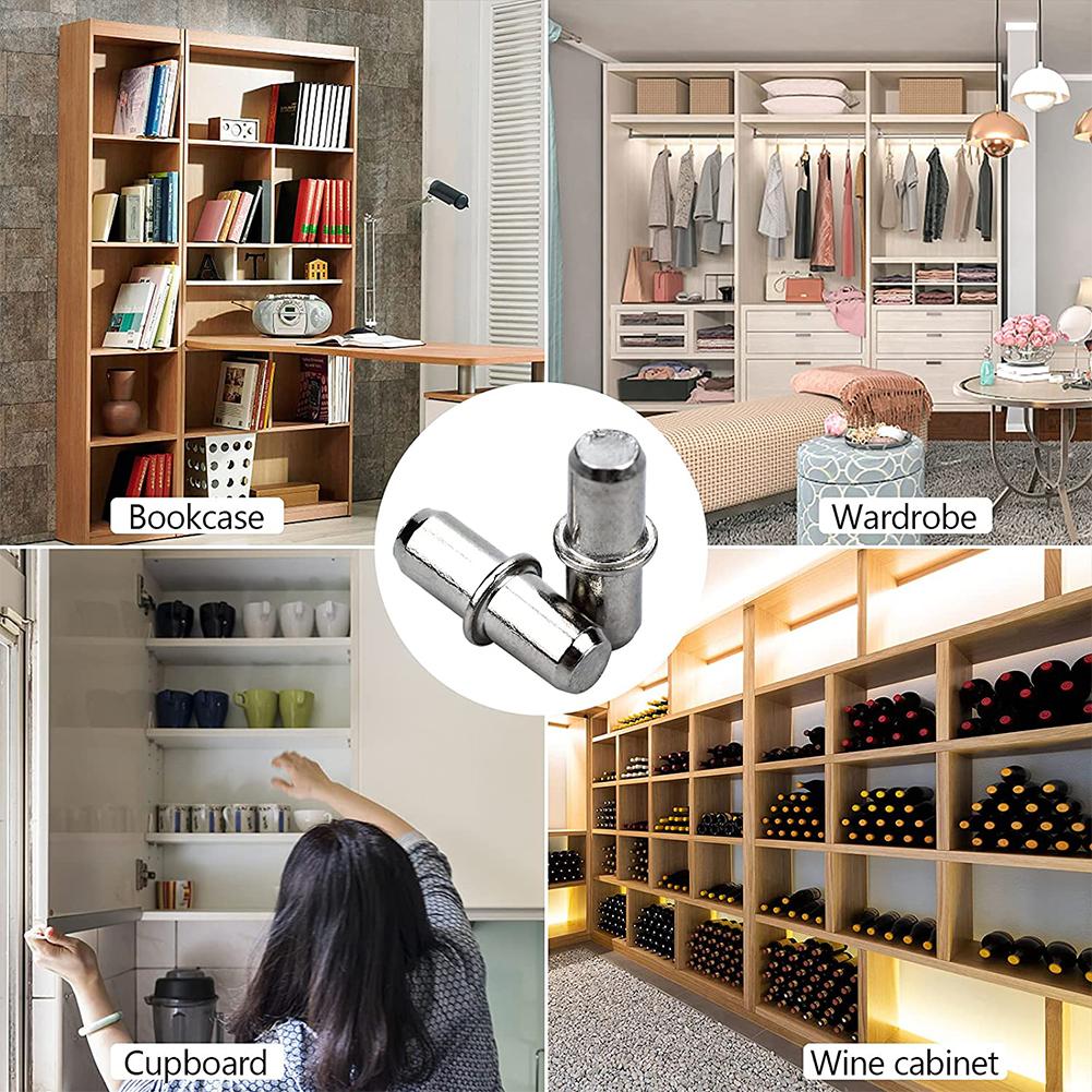 Shelf Support Pegs Bracket 5x16mm For Cabinet Furniture Closet