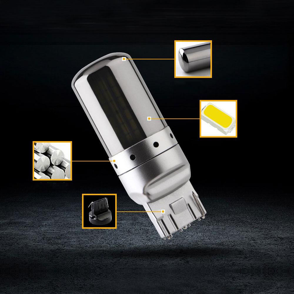 1Pc Car Canbus 1156 BA15S P21W BAU15S PY21W 7443 T20 7440 W21W LED Bulbs 3014 144smd Universal Turn Signal Lights Brake Lamp