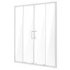 Semi-frameless Double Sliding Shower Door SGCC Tempered Glass 1/4" Chrome