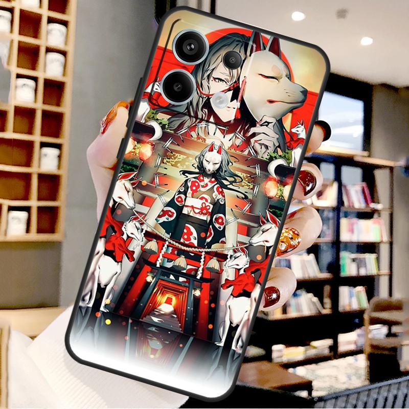 Japanese Style Anime Fox For Xiaomi Redmi Note 14 Pro 9 10 11 12 13 15 Pro Plus Case For Redmi 15 15C 14C 12C 10C 13C