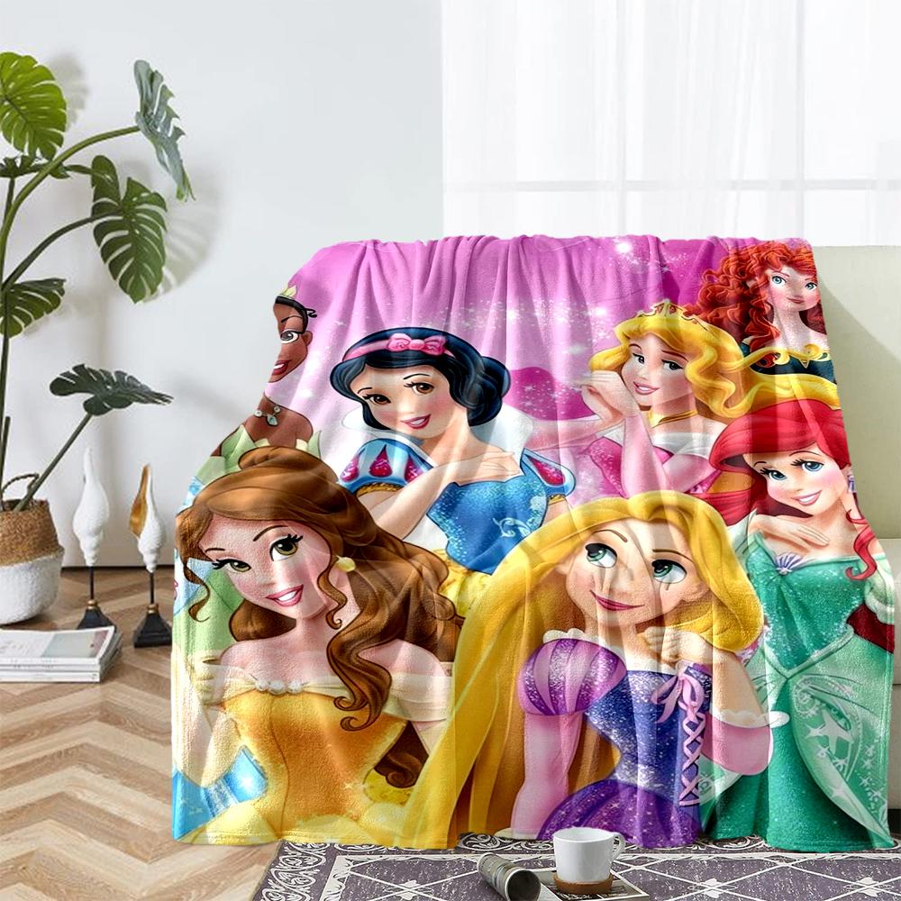 Princess Theme Printed Blanket - Perfect for Couch, Bed, Travel & Outdoor Use | Machine Washable, Cozy & Durable.