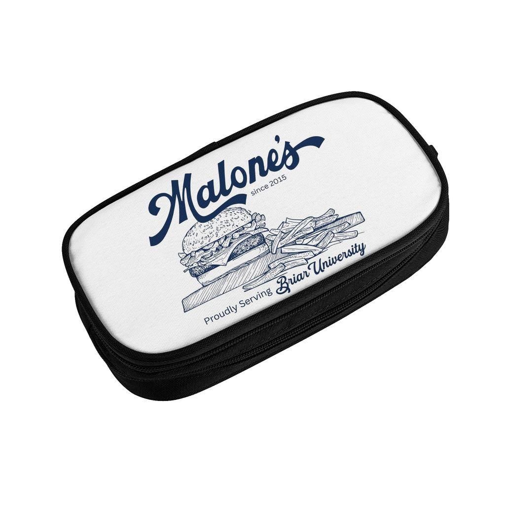 Classic Off Campus Retro Burger Pencil Case Pencil Pouch Pen Holder for Girl Boy Big Bag School Supplies Gifts Stationery