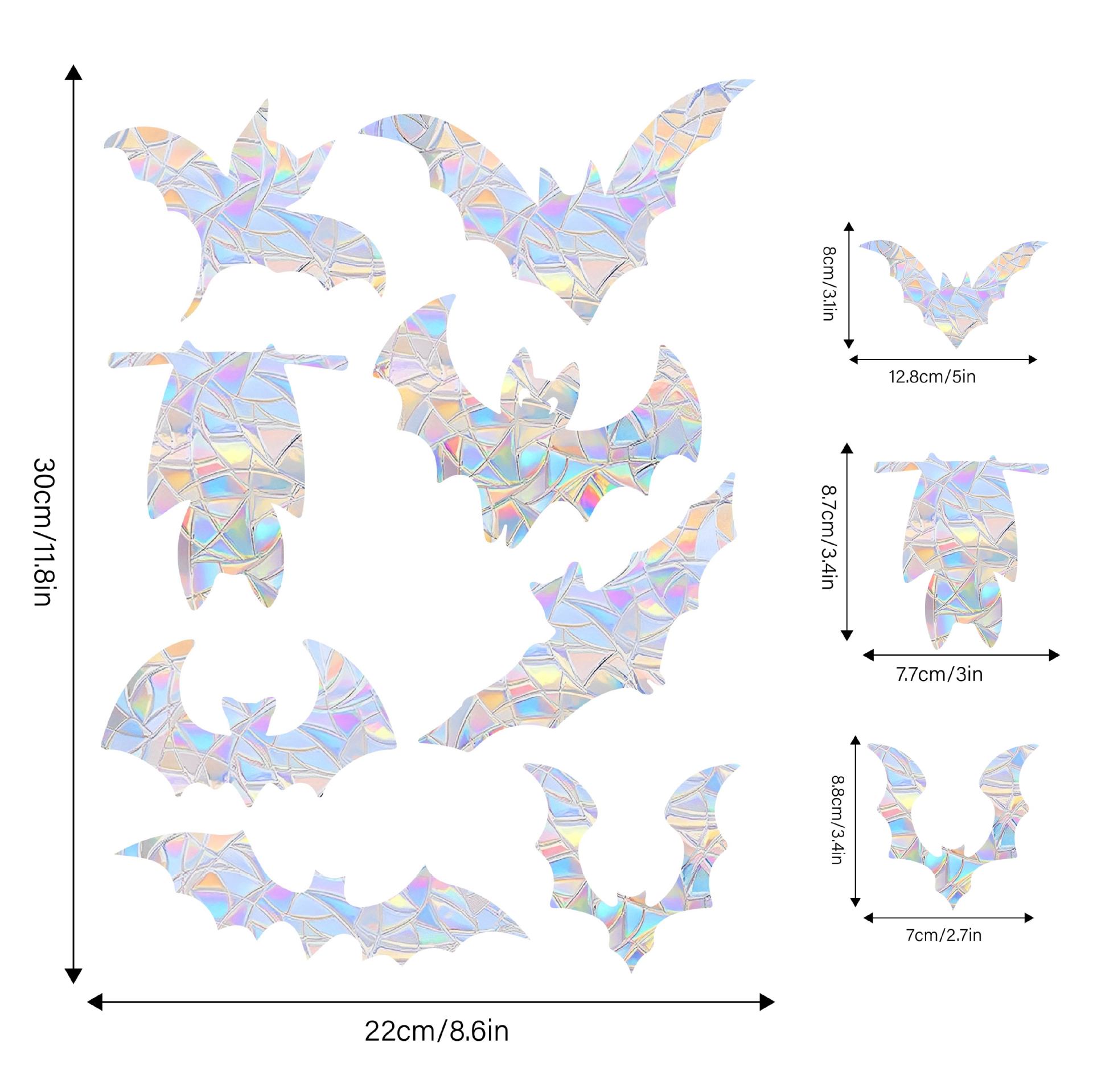 

Радужный ловец солнца, наклейки на окна, ПВХ, кошка, бабочка, призма, стеклянная настенная наклейка, украшение для детской спальни, самоклеящаяся наклейка Bat